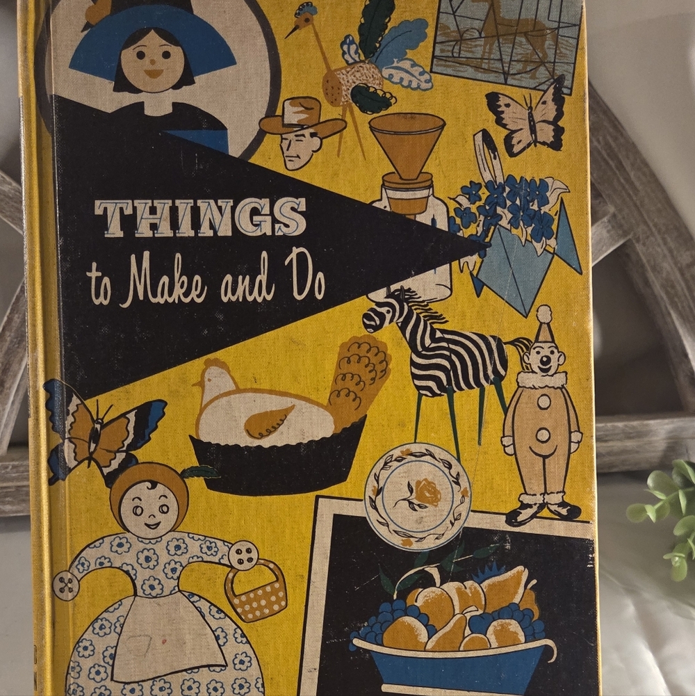 1960 Crafty Kid Energy ✂️ Vintage ‘Things to Make & Do’ DIY Activity Book Retro